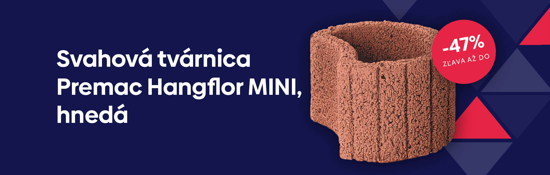 Svahová tvárnica Premac Hangflor MINI hnedá